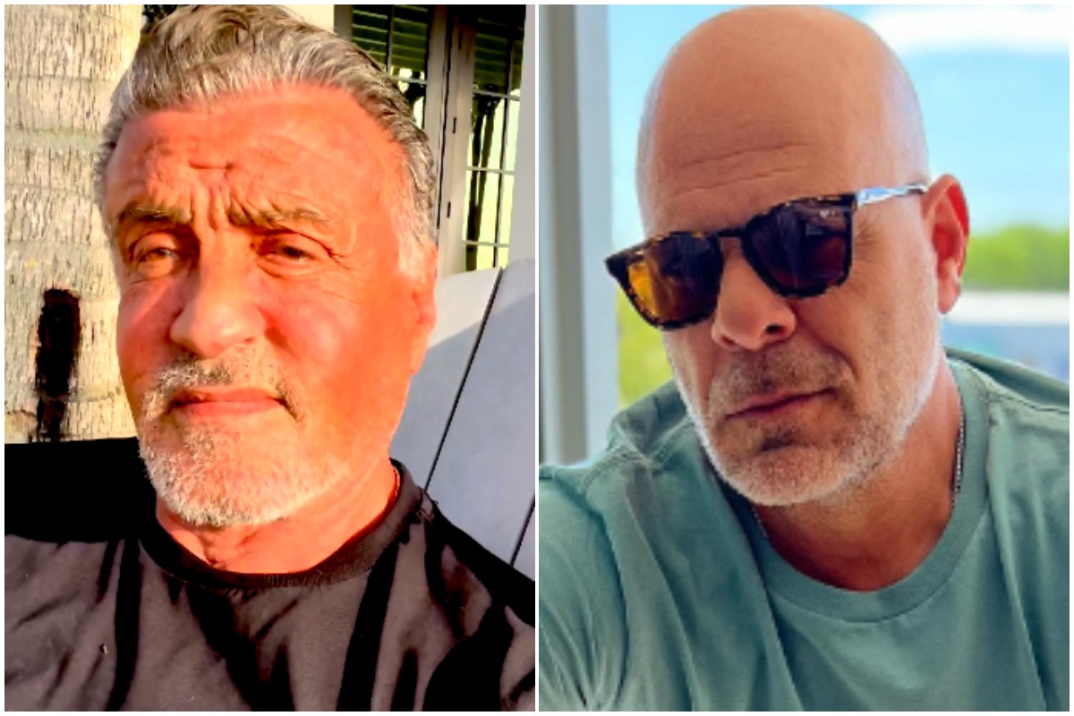 Sylvester Stallone envia mensagem para Bruce Willis em meio ao diagnóstico de afasia: ‘Isso me mata’