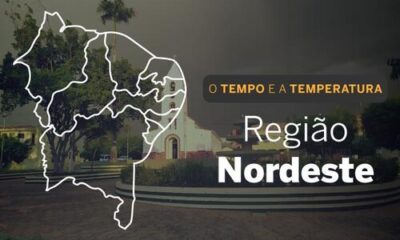 PREVISÃO DO TEMPO: Nordeste terá quinta-feira (5) de chuva em boa parte dos estados