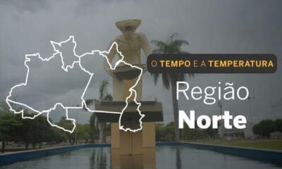 PREVISÃO DO TEMPO: sexta-feira (24) com pancadas de chuva em toda a região Norte