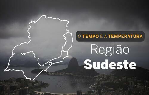 PREVISÃO DO TEMPO: Sudeste terá sexta-feira (21) de chuva intensa em parte do estado de São Paulo