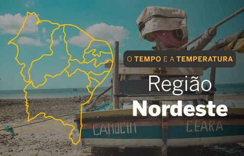 PREVISÃO DO TEMPO: Nordeste terá muitas nuvens e chuva, nesta quinta-feira (3)