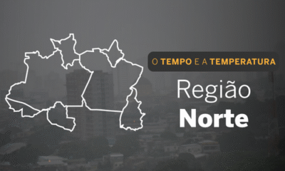 PREVISÃO DO TEMPO: Norte com alerta de chuvas intensas
