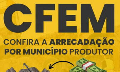 CFEM: mais de R$ 443 milhões são repassados a estados e municípios produtores, em junho