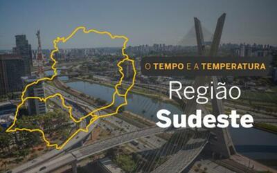 PREVISÃO DO TEMPO: Céu claro a encoberto no Sudeste