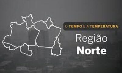 PREVISÃO DO TEMPO: Norte registra chuva na maior parte da região, nesta terça-feira (12)