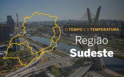PREVISÃO DO TEMPO: Sudeste terá tempo firme nesta quarta-feira (16)