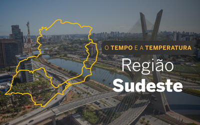 PREVISÃO DO TEMPO: Sudeste varia entre poucas e muitas nuvens, nesta quinta-feira (22)