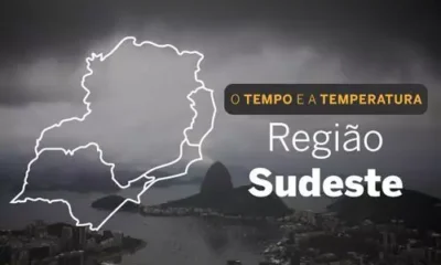 PREVISÃO DO TEMPO: Sudeste varia entre poucas e muitas nuvens, neste sábado (31)