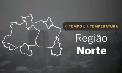 PREVISÃO DO TEMPO: domingo (1) chuvoso no Norte