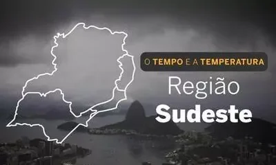 PREVISÃO DO TEMPO: sábado (9) com chuva e sol para a Região Sudeste