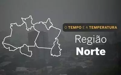 PREVISÃO DO TEMPO: segunda-feira (21) com pancadas de chuva e trovoadas em áreas do Norte