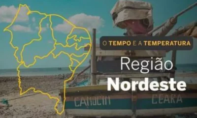 PREVISÃO DO TEMPO: quinta-feira (25) com poucas nuvens em boa parte do Nordeste