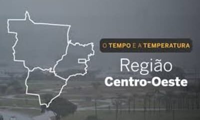 PREVISÃO DO TEMPO: Centro-Oeste com nuvens e chuvas isoladas nesta sexta-feira (24)
