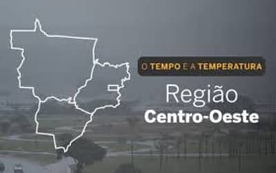 PREVISÃO DO TEMPO: Centro-Oeste com pancadas de chuva neste sábado (1°)