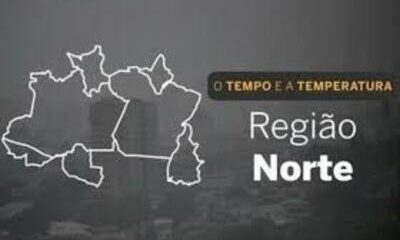 PREVISÃO DO TEMPO: Norte terá chuvas isoladas em parte dos estados neste domingo (5)