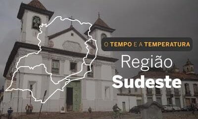 PREVISÃO DO TEMPO: Sudeste com céu encoberto nesta sexta-feira (10)