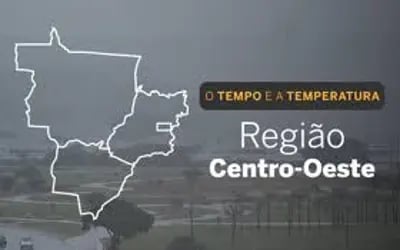 PREVISÃO DO TEMPO: quarta-feira (15) com alertas de chuvas e tempestades no Centro-Oeste