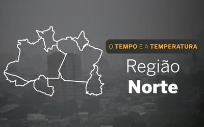 PREVISÃO DO TEMPO: sábado (25) com pancadas isoladas no Norte