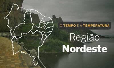 PREVISÃO DO TEMPO: Céu com muitas nuvens e chuvas isoladas nesta segunda-feira (1°) no Nordeste