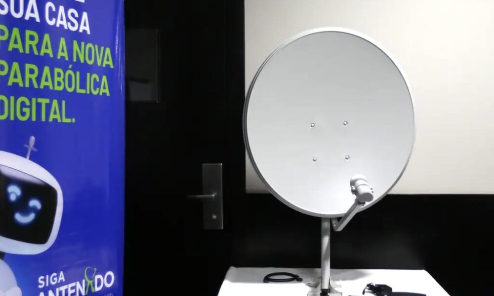 Moradores de 108 cidades já podem agendar a instalação gratuita de parabólicas