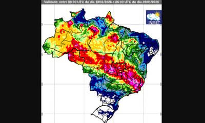 Sudeste entra em alerta para chuvas extremas e Região Sul enfrenta calor de até 38 °C