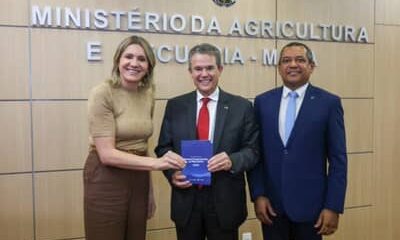Novo ministro da Agricultura recebe presidente do IPA e OCB