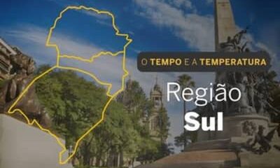 PREVISÃO DO TEMPO: chuvas intensas com trovoadas para a Região Sul neste domingo (26)