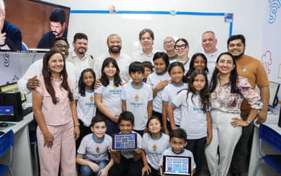 Ministério inaugura laboratório de informática em escola rural de Manaus (AM)