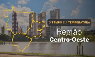 O TEMPO E A TEMPERATURA: sábado (9) chuvoso em áreas do Centro-Oeste