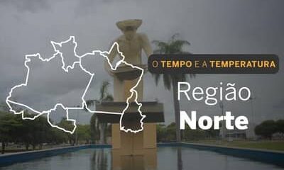 O TEMPO E A TEMPERATURA: sábado (9) chuvoso no Norte