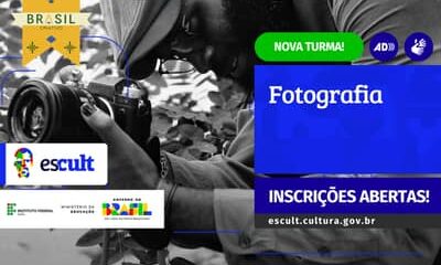 Escult lança segunda turma do Curso Livre de Fotografia com inscrições abertas até novembro