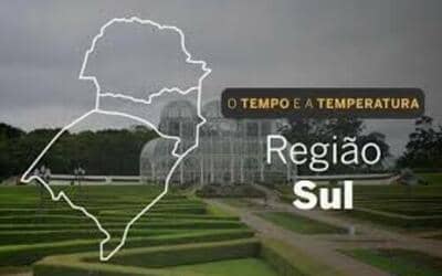 O TEMPO E A TEMPERATURA: quarta-feira (10) chuvosa no Sul