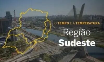 O TEMPO E A TEMPERATURA: terça-feira (16) com variação de nuvens e chance de chuva no Sudeste