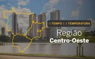 O TEMPO E A TEMPERATURA: Centro-Oeste terá tempo firme e calor intenso nesta sexta-feira (14)