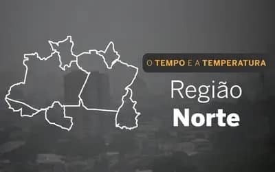 O TEMPO E A TEMPERATURA: chuva isolada segue predominando no Norte nesta terça-feira (4)